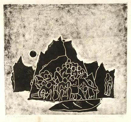 Casorati Felice - Bagnanti sulle rocce